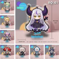10cm Hot Anime Hololive Figures Ninomae Ina'nis Gawr Gura La+ Darknesss Cosplay Acrylic Stand Model Fans Christmas Gifts