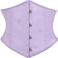 French style jacquard satin waistband with metal front fasteners and back straps for a slimming effect decorative waistband