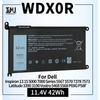 42WH WDX0R Laptop Battery for Dell Inspiron 13 15 5000 7000 Series 5567 5570 7378 5379 5378 Latitude 3390 3190 Vostro 5468 WDXOR