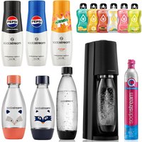SODASTREAM TERRA SATURATOR NABÓJ BUTELKI 1x 1L FUSE 2x 0,5L LH + 3x Syrop
