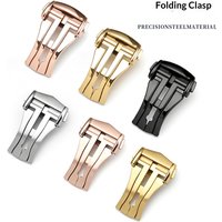 304 Stainless Steel Watch Clasp Deployment Buckle for Omega 14mm 16mm 18mm 20mm 22mm Folding Buckle Men Women Watch Accessories