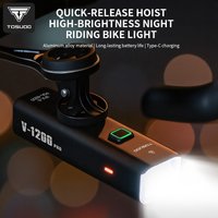 TOSUOD 1500LM Fahrradlichter, Fahrrad-Frontlicht aus Aluminiumlegierung, wasserdichtes Fahrrad-Scheinwerfer, Fahrradlampe, Fahrradzubehör