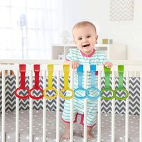 4/8Pcs Baby Hand Pull Rings Baby Playpen Pull Rings for Walking Training Ergonomic Baby Cot Rings Household Baby Safety