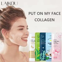 LAIKOU 5pcs Moisturizing Facial Mask Hydrating Sleeping Face Sheet Masks Repairing & Nourishing Night Face Mask Skin Care
