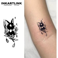 3 pcs Cat Temporary Tattoo,Lasts To 15 Days New Technology Magic Waterproof Semi Permanent Sticker.