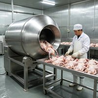 Whole Machine Warranty Meat Massage Tumbler for Pet Snack Chicken Jerky Low-Temperature Tumbling Customized