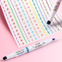 Upgrade Curve Highlighter Pen Roller Stamp Kids For Journal Highlighters Writing Notebook School Stationary Kawaii Color Markers