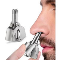 Portable Nose Hair Trimmer Washable Cleaning Stainless Steel Painless Ear Hair Trimming Nose Hair Removal Tools Men's Shaver