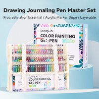Languo 45/162/207 Colors Of One Set Color Gel Pen Drawing Handbook Pens Student DIY Graffiti Writing Painting Marker Stationery
