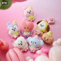 Cute Cartoon Keychain BT21 Chimmy Cooky Koya Shooky Tata Creative BTS RM V Personality Backpack Decorative Doll Pendant Fan Gift