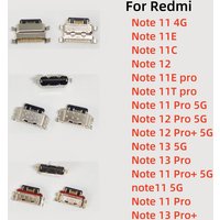 10pcs For Xiaomi Redmi Note 13 12 11 11E 11T Pro Plus 4G 5G USB Type C Charging Port Charger Connector Plug Socket Dock