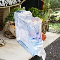 3L Water Container With Spigot Heavy-Duty Water Container Camping Water Dispenser With Spigot Carry Handle For Picnic Backpack