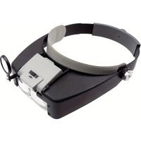 Lighted Magnifying Glass LED Magnifier for Reading Repair Cross Adjustable Headband ABS Acrylic Double Lens for Jewelry