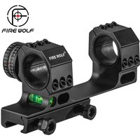 FIRE WOLF Tactical Hunting Riflescope Mounts With Angle Indicator Bubble Level 25.4mm/30mm Scope Aluminium Alloy Mount Rings