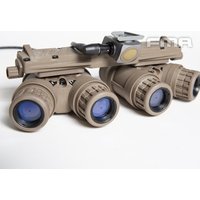 FMA New Tactical GPNVG18 BNVS Version Night Vision Goggles NVG DUMMY Model With Functional Version Battery BoxTAN TB1289-B