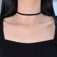 Fashion Trend Simple Leather Choker Necklace For Girls Women Party Necklaces Jewelry On The Neck Accessories Gift Wholesale
