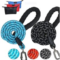Dog Leash with Comfortable Padded Handle and Highly Reflective Threads,Heavy Duty Dog Leash for Large Medium Dogs, 5 FT Strong