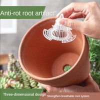10pcs Leak Proof Soil Planters Mesh Cup New PP Bonsai Grid Mat Leakproof Durable Drain Hole Pad