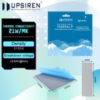 Upsiren 21W/mk 0.75/1.25/1.75mm GPU CPU Heatsink Cooling Conductive Silicone Pad High Quality Original Authentic Thermal Pad
