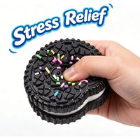 Super Soft Sandwich Biscuit Squishy Squeeze Toy Realistic Fake Food Fidget Stress Relief Decompression Toy For Relax Entertainme