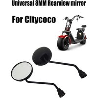 AliExpress NONE Electric Scooter Motorcycle Bike Reverse Mirror 8mm Rearview Universal For Citycoco Electric Scooter Harley Electric Scooter