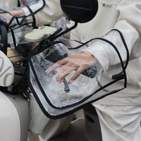 1Pair Motorcycle Windproof Waterproof Handlebar Sleeve Supplies Winter Handle Cover Muff Arm Heat Resistant Warm Biker Gloves