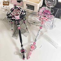 Wonder Hoon Magic Wand Building Blocks Lace Yarn Scepter Assembling Toys Model Girls Ornaments Birthday Gift Building Blocks
