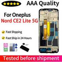 6.59" IPS LCD For OnePlus Nord CE 2 Lite 5G CPH2381 CPH2409 Display Touch Screen With Frame For 1+ CE2 Lite LCD Replacement