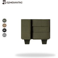 OPHIDIANTAC Tactical 5.56+9mm Hybrid Mag Pouch MOLLE Quick-Insert Magazine Bag with Pull-Tabs for AR15 M4 Airsoft Gear