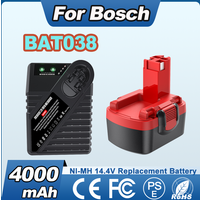 Powtree 14.4V Akumulator do Bosch BAT038 4000mAh NI-MH Akumulator do elektronarzędzi Bosch BAT040 BAT038 BAT041 BAT159 PSR GSR GWS