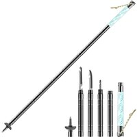 Multi-functional Walking Sticks Aluminium Alloy Detachable Portable Light Weight Non-slip Handle Outdoors Camping Walking Sticks