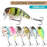 3.8cm 4.6g Fishing Lures Floating Micro Crankbait Wobbler Mini Artificial Hard Bait Fishing Accessories Trout Bass Decoy YG147