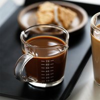 Glass Measuring Cup Double Mouth Coffee Measure Mug with Scale Milk Liquid Accurate Container for Cooking Baking Tool