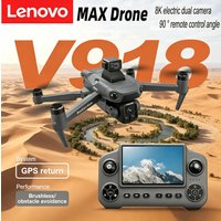 Lenovo V918 Max GPS Drone 4K 8K Professional HD Camera Photography Brushless Foldable Quadcopter Laser Obstacle Avoidance Dron