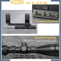 CVLIFE Cantilever Scope Mounts Offset Dual Ring One-Piece Scope Mount Picatinny Base with Enhanced Four Recoil Lugs Height 1.57"