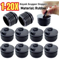 1-20PCS 40mm Rubber Kayak Marine Boat Scupper Stopper Bung Rubber Kayak Marine Boat Scupper Stopper Drain Holes Plugs Rafting