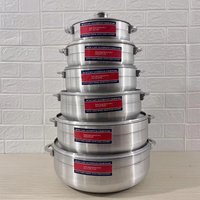 Cookware Set Kitchen Accessories Aluminum Round Soup Pot 6PCS Non Stick Stewed Pot Set Cast Cookware Set Casserole Big