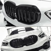 Front Kidney Grille Grill For BMW 1 Series F40 5-Door Hatchback 2019-2024 Grille Grill Cover 118d 116d 120d Gloss Black M4 Style