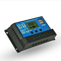 Solar Panel Controller 30A 12V 24V Auto Battery Charge Regulator For PWM Controller LCD Display Dual USB Output for PV Home