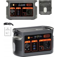 FlashFish E106B Tragbare Powerstation 600W 384Wh 120000mAh LiFePO4 Solargenerator Reine Sinuswelle 3000+ Zyklen 100W PD QC3.0 200W Solareingang Unterstützt Aufladen während der Nutzung für