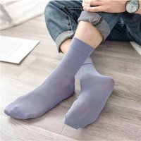 10 Pairs Ice Silk Mid Tube Stockings, Ultra-thin Breathable Anti-odor Socks, High Elastic Quick-drying Unisex Short Socks
