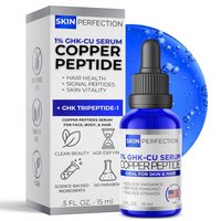 1% GHK Cu Copper Peptide Serum 15ml Vegan Paraben Free Fast Absorbing Non Sticky Brightens Skin Enhances Skin And Hair Health