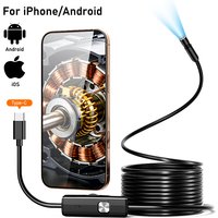 Industrielles Endoskop Typ-C Videokamera 8mm/5.5mm USB-C Wasserdicht LED-Rohrinspektions-Boreskop für IOS iPhone Android-Telefone