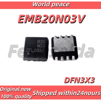 (1-10pcs)100% Brand New Original EMB20N03V SMD DFN3X3-8 Marking B20N03 Single N-Channel 30V 12A Field-Effect Transistor