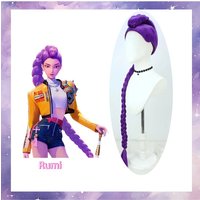 K-POP Devil Hunter Rumi Purple Hair Wig Role-playing heat-resistant wig Synthetic wig Daily Party Holiday outfit character