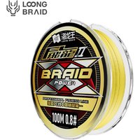 LOONG BRAID 8 Strands Braided Fishing Line 100M Multifilament PE Line Ultra Thinner Smaller Diameter Strong Pull Fishing Line