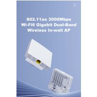 AX3000 in-Wall Wireless Gigabit Access Point WiFi 6 PoE Powered Seamless Roaming Wireless Dual-Band Fat and Fit