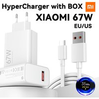 Original XIAOMI 67W Charger Cargador Hyper Turbo Charge Adapter 67W Fast Charging Cable Mi 15T 13T 17T 12 Lite Poco X5 Pro F5 F4