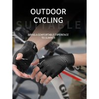 AliExpress Professional Gym Fitness Breathable Anti-Slip Women Men Half Finger Summer Fishing Cycling Fingerless Gloves Female Bicycle Bike