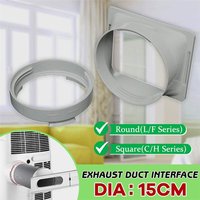 Portable Hose Round/Square Shaped Connector Duct Exhaust Pipe Interface Adaptor